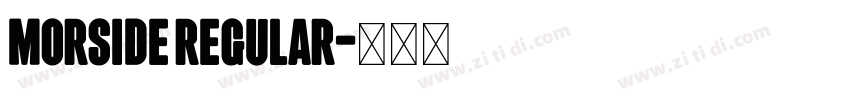 Morside Regular字体转换 Morside Regular字体转换